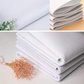 1 pieza 100cm X 100cm/39.4*39.4In Entretela fusible no tejida liviana de un solo lado, para manualidades DIY, forros de ropa y bolsos, materiales de costura hechos a mano (peso medio)