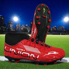 Tenis Futbol Tacos Tachones Union Blanco Azul - Rojo - Ver 5