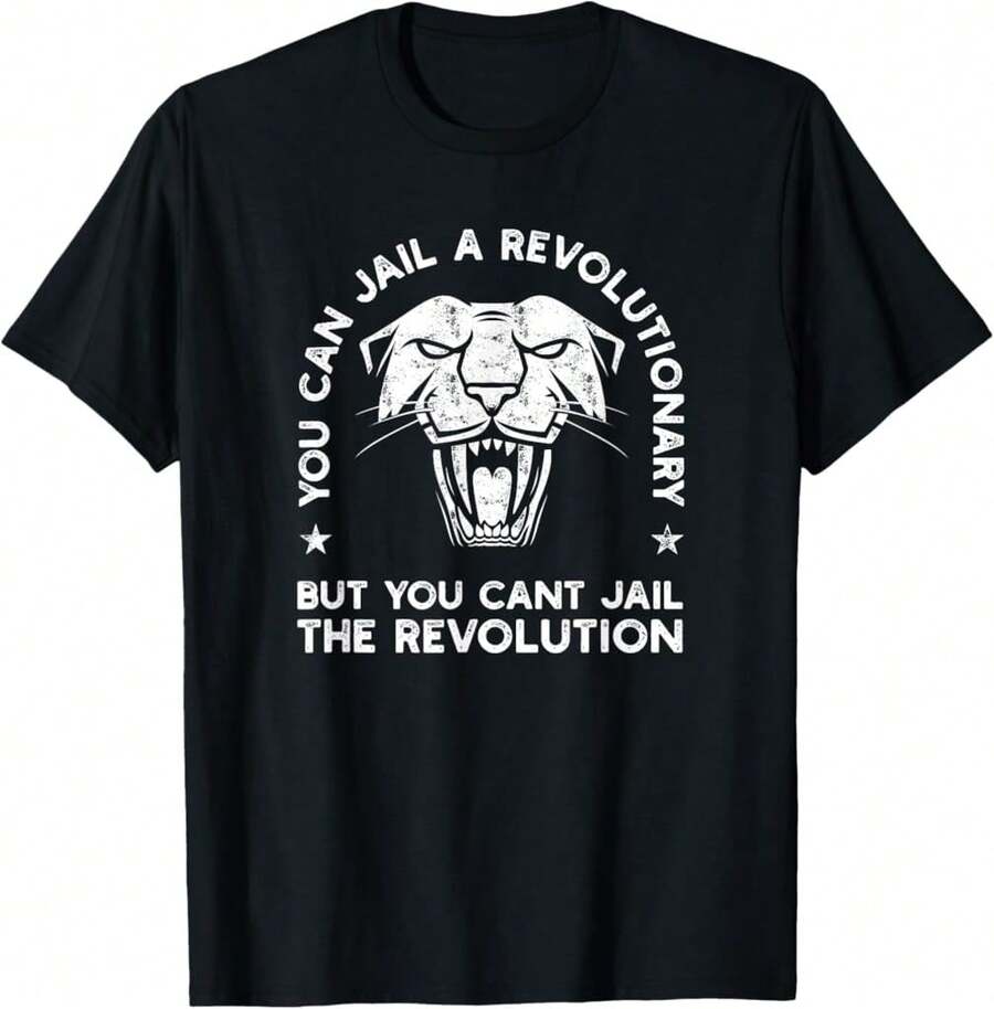 Oakland California 1966 Black Party Panther Revolution Shirt Washed T-Shirt - Black - View 1