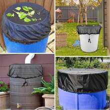 1 Peça Tela de Cobertura para Barril de Chuva, Rede de Baldes de Coleta de Água, Cobertura de Rede para Barril de Chuva com Cordão Ajustável, Tela de Filtro para Acessórios de Barril de Chuva de Jardim Externo para Evitar Mosquitos, Folhas Caídas e Outros Detritos de Entrar no Balde