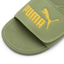 Puma 男鞋女鞋涼鞋 Cool Cat 2.0 V 輕便運動休閒鞋室內外舒適拖鞋 389111-08 - 淺綠-黃色 - 查看 4