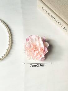 6 pièces Épingle à cheveux à fleurs artificielles de la série rose douce pour femmes, accessoire de coiffure de style Mori pour la mode, clips pour franges latérales, épingles à cheveux haut de gamme à fleurs convenant à un usage quotidien, accessoire capillaire, accessoire d'été, voyage, pinces à cheveux, barrette, pinces à cheveux