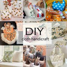 5件装粉色花卉蝴蝶结图案布料包 - 涤纶工艺布料，适用于DIY项目、娃娃衣服、拼布 - 多种图案预裁正方形，尺寸为7.87x7.87英寸/15.7x19.7英寸