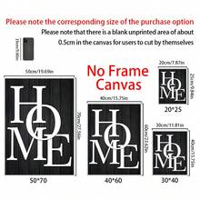 3 件黑色家居爱情海报和印刷品、高品质帆布印刷、黑白帆布画、北欧装饰家居艺术、适用于客厅和卧室、帆布墙艺术、家居装饰、房间海报、房间装饰美学、房间装饰用品、可选框架。 - 黑與白 - 查看 2