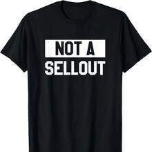 No Sellout, Protest Punk Anti Graphic T-Shirt - Black - View 1