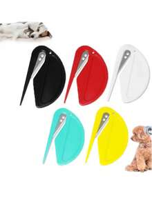 1/3/5件装宠物毛发梳理剪刀，彩色完美猫毛去除工具，小巧锋利的毛发梳理器 - 彩色 - 查看 6