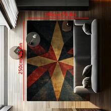 1pc Colorful Retro Geometric Square Pattern Rug,Modern Patchwork Design Soft Non-Slip Area Carpet,Suitable For Outdoor,Entryway,Living Room,Bedroom,Laundry Room,Bathroom,Game Room,Machine Washable Decorative Mat,Home Decor For Gifts Birthday Graduation - Multicolor - View 16