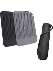 1 set di tappetini in silicone resistenti al calore, tappetino da viaggio portatile, adatto per piastre arricciacapelli, piastre per capelli, arricciacapelli, custodia da viaggio, strumenti per lo styling dei capelli, isolamento efficace, borsa portaoggetti con molletta, tappetino per arricciacapelli, facile da trasportare, essenziale per il ritorno a scuola, adatto per pettini, asciugacapelli, capelli, parrucchieri, viaggi, prodotti per lo styling dei capelli, strumenti per lo styling dei capelli, accessori per lo styling dei capelli, barbieri, attrezzature per lo styling dei capelli - Multicolore - Visualizzare 10