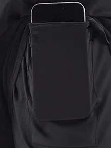 女士运动短裤，速干训练短裤，带内置内衬，适合羽毛球、骑行、锻炼、跑步、健身等户外运动，黑色夏季款 - 黑色 - 查看 7