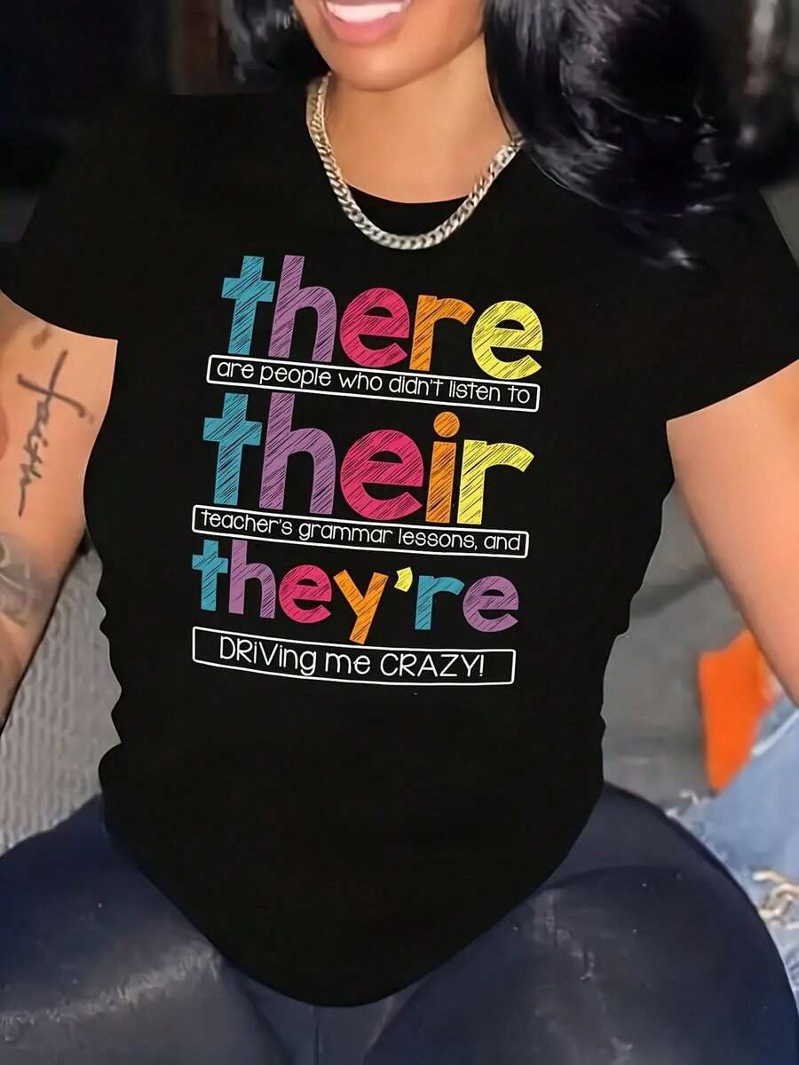 Women T-Shirts - 黑色 - 查看 1