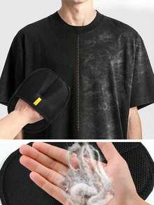 终极宠物毛发去除手套：防静电去毛刷手套，适用于猫狗 - 日常控制掉毛、清洁家具（沙发、椅子、汽车座椅）、地毯、衣物和织物上的毛发的必备工具 - 彩色 - 查看 2