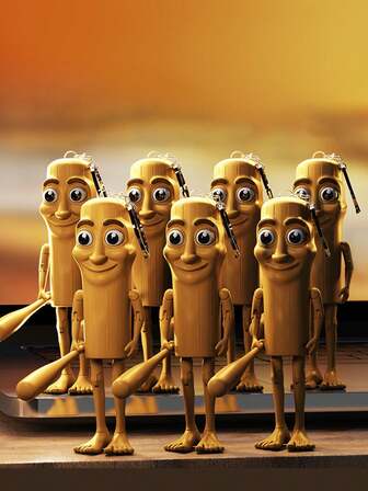 AI Designed TongTong Ge Joint Action Doll - Cyberpunk Chinese Mythology Collection Model, Requiring Manual Assembly, Dynamic Posture Decompression Toy