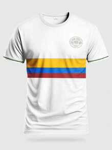 Camiseta de fútbol de rayas blancas personalizada para hombre, personalizada con nombre y número, cuello redondo, cómoda camiseta deportiva, ideal para entrenamiento de fútbol, ropa informal diaria, ideal como regalo.