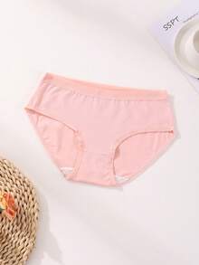 9件装女士三角内裤低腰无缝三角裤纯色舒适内衣内裤