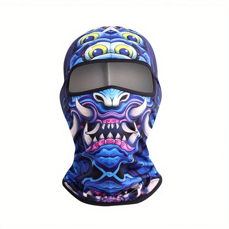 Quick-Drying Sweat-Absorbent Skull Mask, Universal Balaclava Hat For Outdoor Cycling For Men, Ideal Choice For Gifts - 款式1+款式8 - 查看 1
