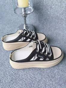 Women Fashion Comfortable Casual Shoes Sneakers For Travel, Daily Life - Khaki - View 2