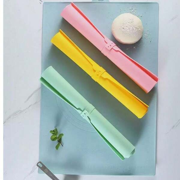 Kneading Mat Silicone Mat And Kneading Mat With Scale Rolling Mat Baking Flour Mat Thick Non-Stick Silicone Mat Silicone Kneading Mat And Kneading Mat Household Rolling Mat Baking