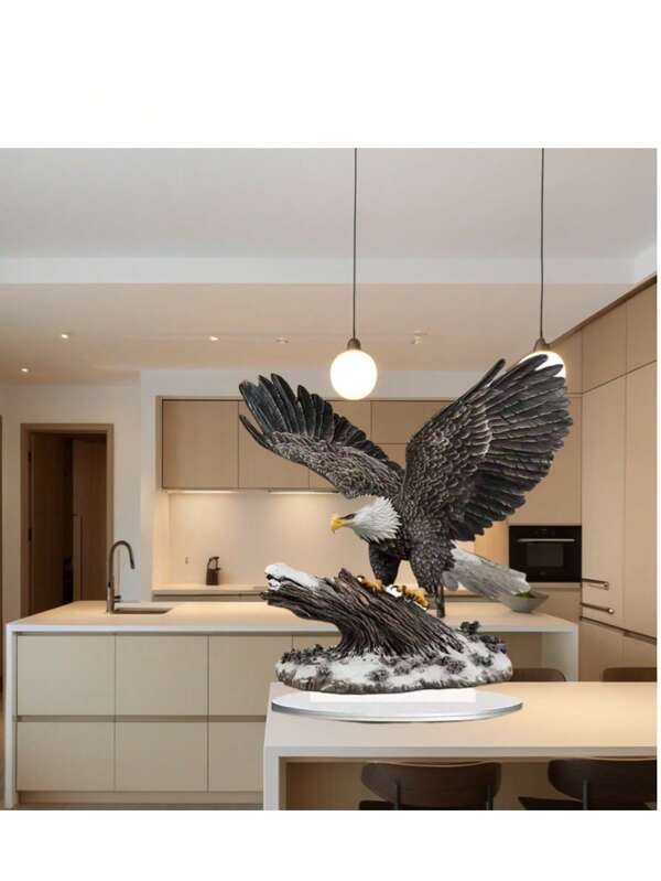 1PCLarge-Scale Blueprint Eagle Acrylic Motivational Desktop Decoration Plaque Family TV Cabinet Wine Cabinet Decoration