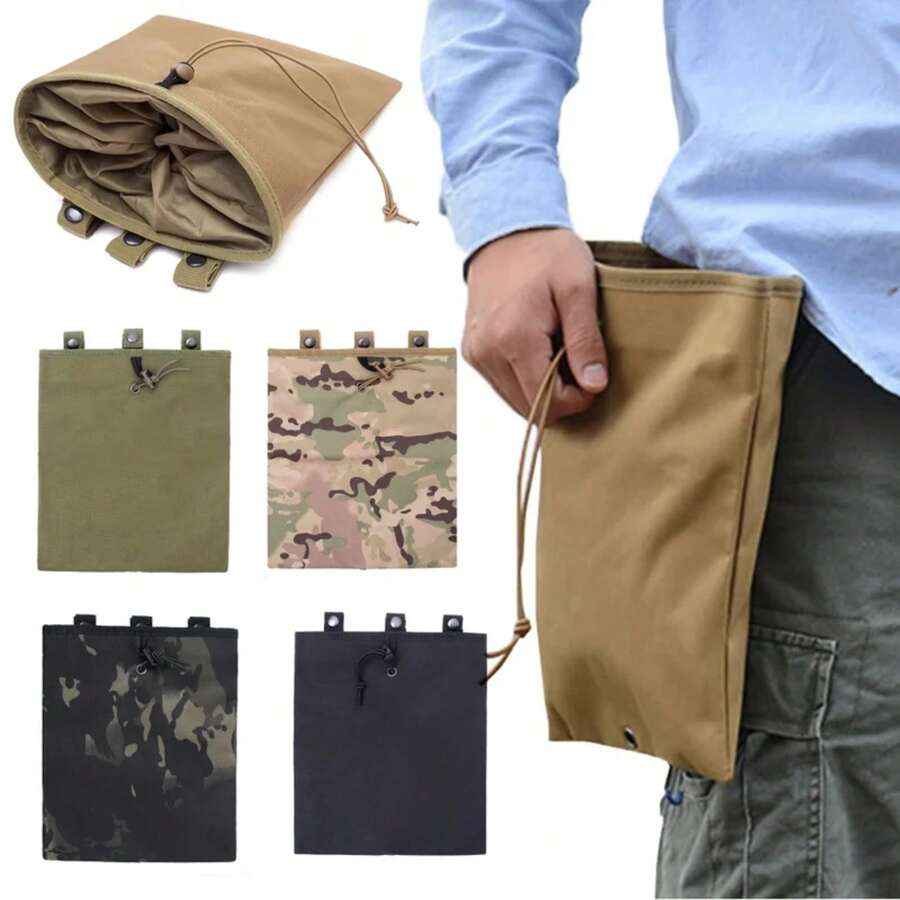 Bolsa Molle para revistas, riñonera de recuperación EDC, accesorios de caza al aire libre, bolsas con soporte magnético VJD2 - DE - Ver 1