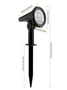 1pc Solar Resin Stone Lights, Outdoor LED Warm White/White Spotlight Landscape Lamp, In-Ground, Polished Surface, Portable With Switch Control, Suitable For Parks, Villas, Lawns, Wedding, Birthday Decorations - IP44