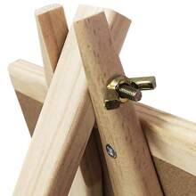 1 Stück Tafel aus Kiefernholzrahmen mit Staffelei, dekorative Kreidetafel Benachrichtigungstafel - perfekt für Schülerkunstwerke & Preislisten - Tischhalterung Schulbedarf, Schulbeginn