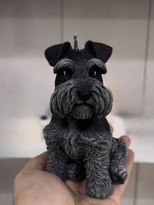 3D Dog Candle Mold Schnauzer Candle Silicone Mold For Making Candle Soap Plaster Gifts Dog Design Home Decor Craft Supplies Perfect For Dog Lovers - White - View 5