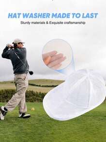 1pc Polyester Thick Mesh Laundry Bag, Convenient For Adult Use, Anti-Deformation Hat Holder, Baseball Cap Wash Bag