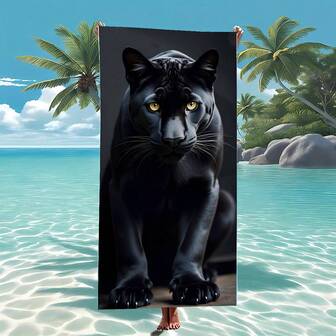 Luxury Beach Towel - Extra Large, Super Soft & Absorbent Microfiber, Bohemian Geometric Design, Perfect For Pool & Beach - Great Gift For Wildlife Lovers & Beach Accessories Travel Essentials Travel Accessories Beach Essentials