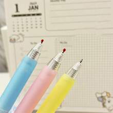 Disney 1pc New Star Baby Cartoon Blind Box Press Pen 0.5 Cartoon Metal Pen Holder Press Gel Pen Laser Black ST Blind Box Pen Ballpoint Pen School Supplies,Back To School