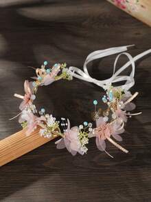 1 件女孩加大码天使珍珠发带 - 彩色 - 查看 6