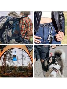 10-1pc High-Quality Aluminum Alloy Carabiner, DIY Carabiner, Accessories And Keychain Carabiner, Mountaineering Backpack Decorative Buckle Suitable For Outdoor Mountaineering Backpack And Daily Wear, Lightweight And Versatile, Suitable For Men And Women, Suitable For Sports, Adventure And Travel - Multicolor - View 4