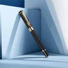 Penna stilografica nera opaca di alta qualità - punta estremamente fine, scrittura morbida, penna da regalo per calligrafia/ufficio, cartucce di inchiostro sostituibili, forniture scolastiche, di nuovo a scuola