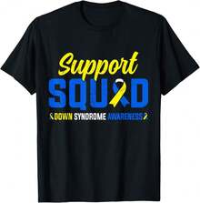 Day Blue And Yellow Vintage T-Shirt - Black - View 1
