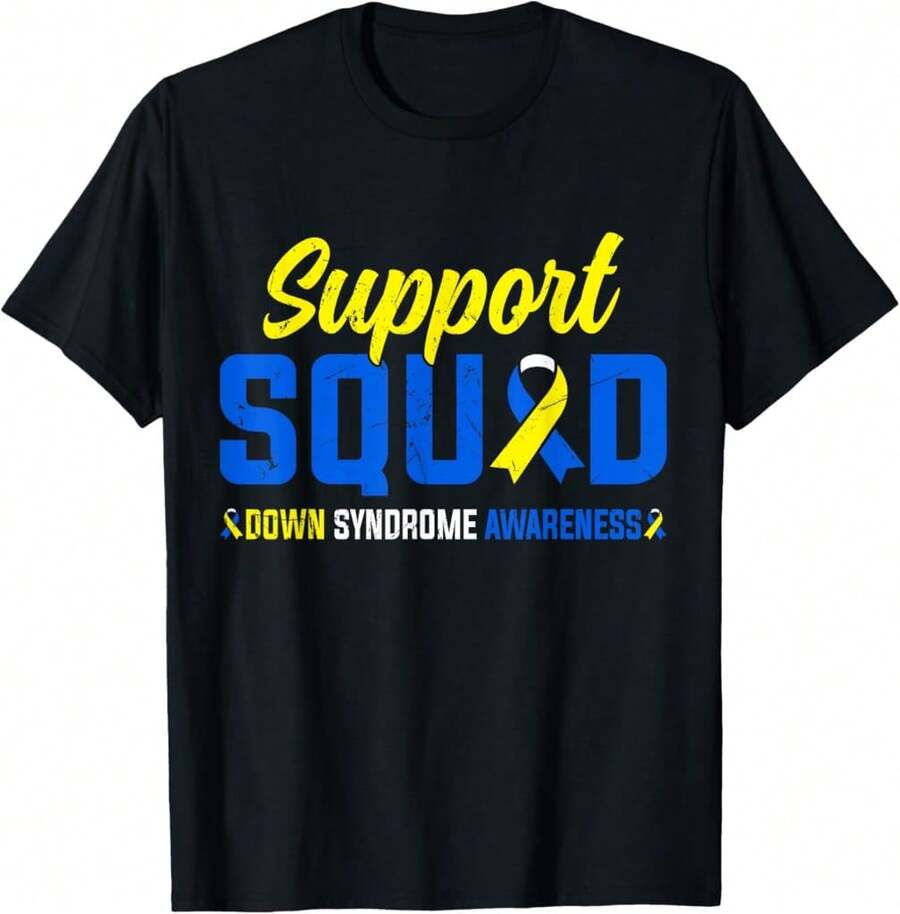 Day Blue And Yellow Vintage T-Shirt - Black - View 1