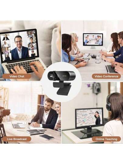 2K 4K Webcam 1080P PC Web Camera Cam USB Online Microphone Autofocus Full Hd Computer view 5