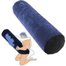 SM Product Universal Bedroom Furniture, Inflatable Wedge-Shaped Sex Pillow, Portable Pillow, Adult Tool, Body Locator, Sex Pillowcase Wedge-Shaped Pillow, Toy Pillow, Inflatable Toy, Couple Toy Chair Cushion Velvet, Bedroom Furniture, Toy Love Gift Bed Decoration Pillow (Blue)