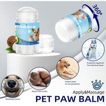 Kit de Cuidado de Las Patas,Limpiador sin aclarado para Patas de Perros y Gatos,Bálsamo para Patas de Perros,Protector Natural para Las Patas de los Perros - 1 - Ver 3
