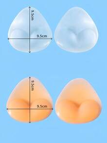 2pcs/Set Invisible Self-Adhesive Thicker Bikini Moulded Cup Inserts, Padded Bras, Waterproof For Sports - Multicolor - View 6