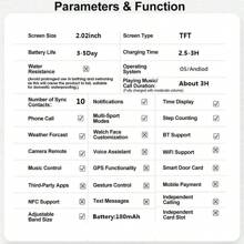 Smartwatch, llamada/marcación inalámbrica, alertas de múltiples aplicaciones, adecuado para hombres y mujeres, reloj de fitness, fondo de pantalla personalizable, control de música, compatible con iOS/Android