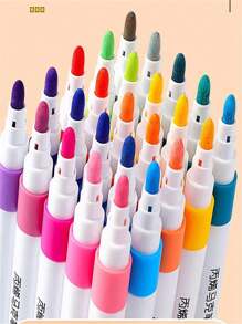 Set de 12/24/36/48/60 colores de rotuladores acrílicos, lápices de colores de gran capacidad especializados para arte, pintura y estudiantes, de secado rápido y lavables, vuelta al cole
