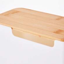 1pc Large Cable Management Box With Wooden Cable Cover, Includes 10pcs Ties And 2pcs Winders, Plastic 7-Hole And 4-Hole Adapter Plug Cable Concealer Box, Spacious Wire Organizer, Socket Protector Hidden Safely Under Desk Or Floor - Great For Home And Office, Gift For Friends, Boyfriend/Girlfriend, Mother's Day, Wedding