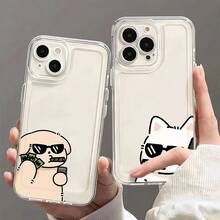 Funda protectora de TPU de alta calidad con patrones de gato y perro, elegante y simple, funda protectora personalizada y creativa, a prueba de golpes y anti-caídas, resistente a la suciedad y duradera, adecuada para  17/17 Pro/17 Pro Max/17 Air/ 16/16 Pro/16 Pro Max/16 Plus/ 15/15 Pro Max/15 Pro/15 Plus/ 14/14 Pro/14 Plus/14 Pro Max/ 13/13 Pro/13 Pro Max/12/12 Pro/12 Pro Max/11/11 Pro/11 Pro Max/XR/X/XS/XS Max. Es el regalo de cumpleaños perfecto para novias, novios, esposos, esposas, amigos o para uno mismo, innovador y a la moda, adecuado tanto para hombres como para mujeres. - Perro 1498 - Ver 4