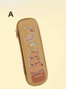 Large Capacity Cute Capybara Pencil Case, Children's Stationery Bag Stress Relief Pencil Box, School Supplies,Back To School