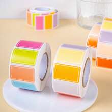 Approx. 500pcs Colorful Label Stickers, Waterproof Self-Adhesive Labels For Handwritten Names, Index Stickers, Storage & Organization,School Supplies,Back To School