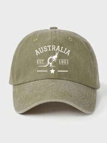 Vintage Style Australia Letter Graphic Print Trucker Hat, Mother's Day Gift, Adjustable Breathable Sweat-Absorbent Sun Protection Hat, Suitable For Casual Outdoor Sports, Travel And Daily Wear In Summer