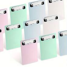 1Pc Mini Clipboard, Available In Various Colors, Made Of Durable Plastic, With A Notepad-Sized Pocket Clipboard, Suitable For Taking Notes, 4.7 X 7 Inches - Suitable For A6 Paper,Back To School,School Supplies - Multicolor - View 7