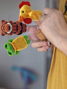 مجموعة دمى الأصابع الحيوانية المصغرة الطريفة والمرحة، مناسبة لسرد القصص والألعاب التعليمية والخيال الإبداعي، هدية مثالية، رائعة للرجوع إلى المدرسة