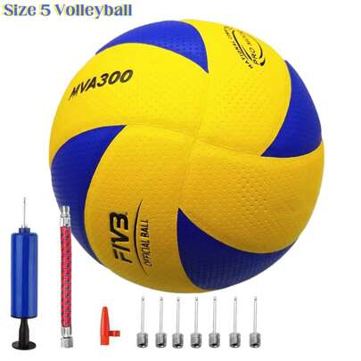 PU Leather Ball Size 5 Volleyball Contest Soft Touch Indoor Outdoor Sport Gym Training Volleyball MVA300 V300W V200W