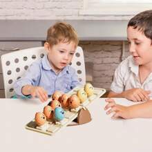 Cognitive Development Balance Exercise Cute Chicken Sitting In Order Children's Growth Educational Desktop Game Parent-Child Interaction Kindergarten Logic Thinking Pass The Balance