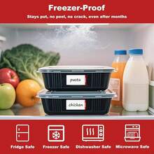 500 PCS Blank Removable Freezer Labels With Dispenser - 1" X 2" Food Labels For Meal Prep Containers & Pantry Organizers,  Easy Peel-Off Design,  No Residue
